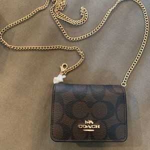 COACH MINI WALLET ON CHAIN